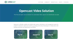 Desktop Screenshot of opencast.org